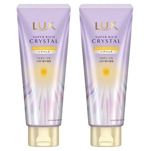 LUX 럭스 슈퍼 리치 크리스탈 멀티 데미지 리페어 트리트먼트 헤어마스크 180g 2개, 180g, 2개
