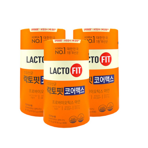 종근당 락토핏 생유산균 코어 코어맥스 프로바이오틱스 아연 LACTO FIT 유산균 랏토핏 락토픽 라토핏 라토픽 라토피 장운동 배변활동 홈쇼핑 방송 건강 식품 정품, 60포_3통(총180일)(TMX567_12종), 120g, 3개