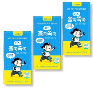 키즈 홀쭉쭉쭉 자신감 특허 유산균 함유, 30정, 3박스
