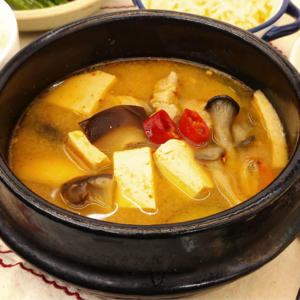 한봉식품 버섯 돼지고기 된장찌개 (400g)_실제사진, 480g, 1개