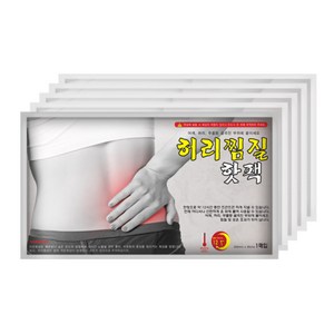 알뜰공식 파스형 허리 배 어깨 찜질 대형 붙이는핫팩 58g, 10개