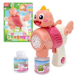 원앤원 LED 10버블홀 공룡 자동 버블건 + 버블용액 100ml x 2p 세트