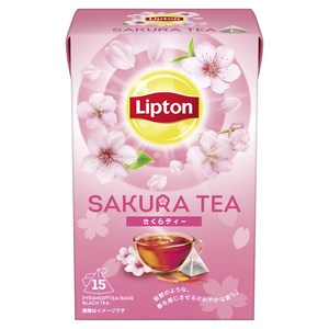 립톤 사쿠라티 피라미드 티백, 24g, 15개입, 1개