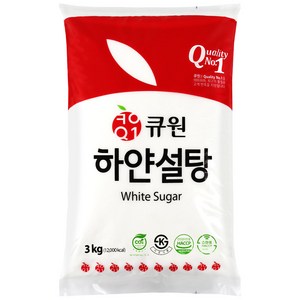 큐원 하얀 설탕, 3kg, 3개