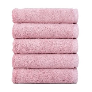 클라우망 호텔 타올 200g 30수 뱀부얀, 핑크, 5개