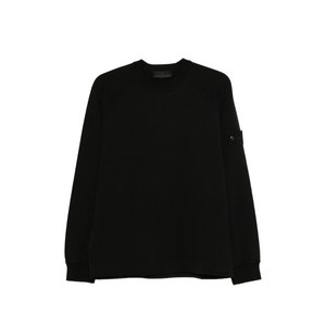 스톤 아일랜드 로고 패치 긴소매 스웨트셔츠, 블랙계열, Standard XXXL(KR 115)