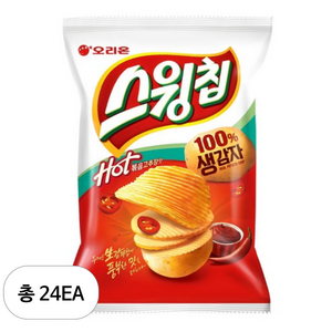 스윙칩 볶음고추장맛, 60g, 24개