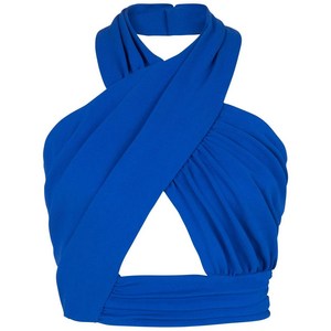 발망 크로스 홀터 넥 탑, 블루계열, France 38(KR 66)