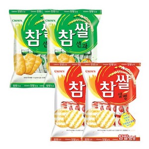 크라운 참쌀선과115g x 2개 + 참쌀설병128g 총4봉 1세트, 1개