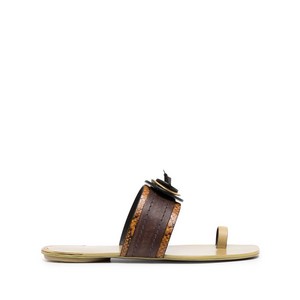 토리 버치 아티즈널 니트 슬라이더 샌들