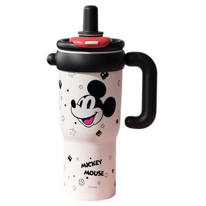 StarR 캐릭터 대용량 보온 텀블러, 미키블랙+화이트, 1200ml, 1개