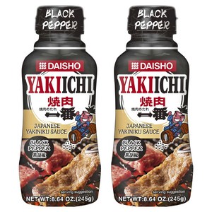 다이쇼 야키이치 야끼니쿠 흑후추 소스 이찌방, 245g, 2개
