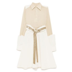 메종 마르지엘라 벨트 패치워크 드레스