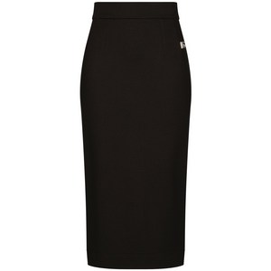 돌체앤가바나 밀라노 골지 미디 스커트, 블랙계열, Italy 42(KR 55)