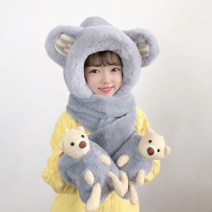 밀크봉봉 아동용 목도리 장갑 모자
