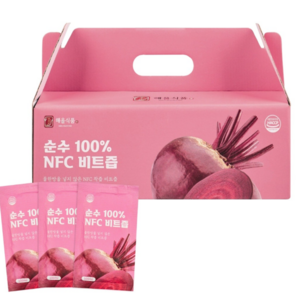 물 한방울 없이 착즙한 국내산 해올 레드 비트즙, 100ml, 90개