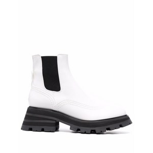 알렉산더맥퀸 알렉산더 맥퀸 리지드 솔 가죽 부츠