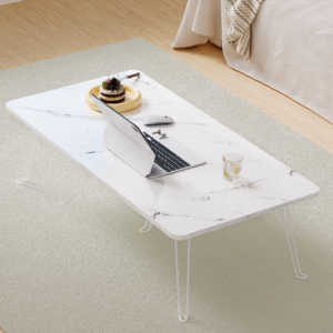 Kurua 다용도 심플한 접이식 좌식 테이블, 마블