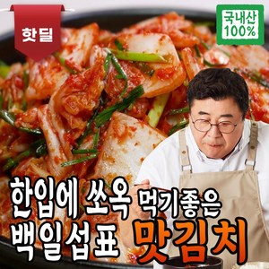 백일섭의 Pick 국내산 100% 신선한 맛김치, 1개, 3kg