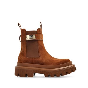 돌체앤가바나 스웨이드 첼시 부츠, Europe 37(KR 240), 브라운계열