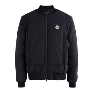 몽클레르 타쿠 로고 패치 봄버 재킷, 블루계열, Numeric 4(KR 104-185)