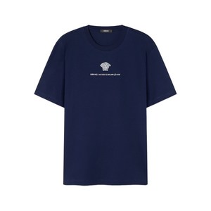 베르사체 메두사 자수 티셔츠, 블루계열, Standard L(KR 105)