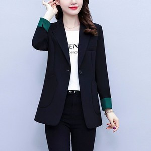 여성용 빅 사이즈 정장 코트 슬림 원버튼 코트 F80221 Women's Jacket