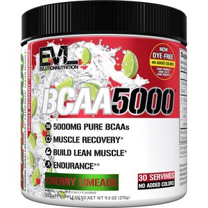 Evlution Nutrition BCAA 5000mg, 249g, 1개