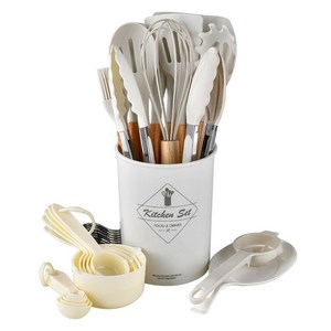 BuyChoo 실리콘 조리도구 34개입, 화이트, 17종, 1개