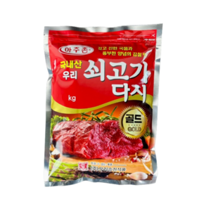 아주존 우리 쇠고기다시 골드 국내산 다시 가루, 1개, 1kg