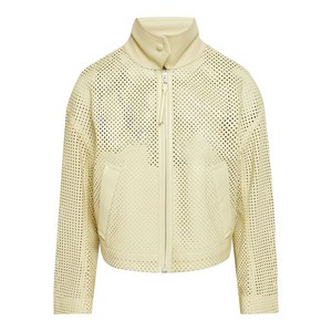 페라가모 퍼포레이티드 레더 재킷