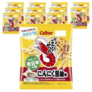 가루비 캇파 에비센 마늘 간장 맛 새우 스낵, 64g, 12개