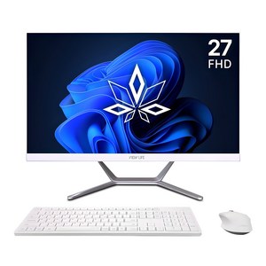 뷰라이프 27인치 일체형PC N5095 윈도우11포함 저소음 무선키보드마우스 증정, 1TB, 16GB, WIN11 Pro, 화이트, AP-D270-N5