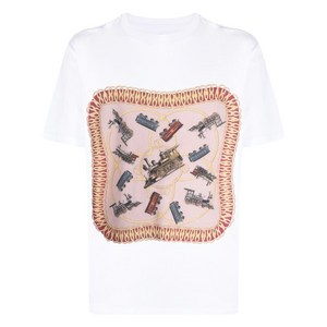 발리 그래픽 프린트 오가닉 코튼 티셔츠