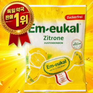 엠오이칼 레몬 무가당 캔디, 75g, 3개