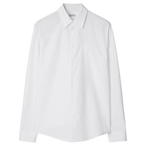 버버리 EKD 자수 코튼 셔츠, 화이트계열, Mid standard XXS