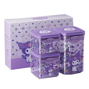 안코우 산리오 시리즈 밀폐형 저장 용기 3종 세트