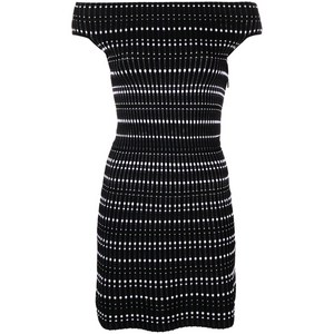 알렉산더맥퀸 오프숄더 니트 미니 드레스