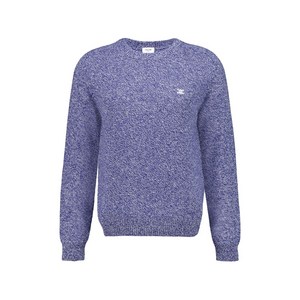 셀린느 로고 자수 크루 넥 스웨터, 블루계열+화이트계열, S(KR 95)