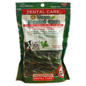 베게브랜드 강아지 덴탈껌, 클로로필, 240g, 6개