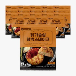 미트리 닭가슴살 함박스테이크 갈비맛 100g, 20개