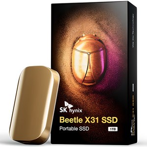 SK하이닉스 Beetle X31 DRAM 탑재 외장 SSD + 전용 케이스, SKHPU3-001T, 1024GB