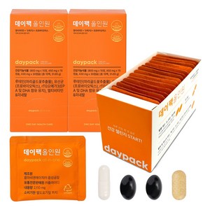 데이팩 올인원 유산균+오메가+루테인+멀티비타민+미네랄