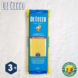 데체코 링귀니 파스타면, 1kg, 3개
