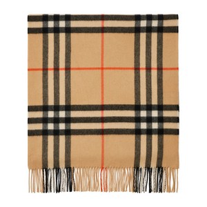 버버리 와이드 체크 캐시미어 스카프