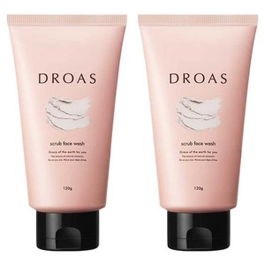 드로아스 클레이 스크럽 페이스 워시, 120g, 2개