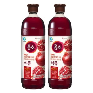 홍초 음용식초 석류, 1.5L, 2개