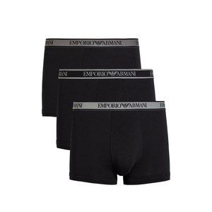 엠포리오아르마니 로고 복서 브리프, 블랙계열, S