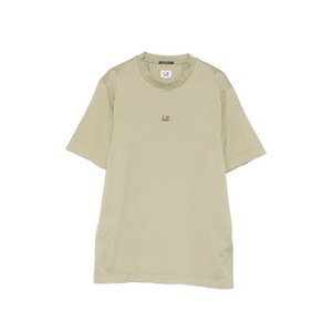 C.P.컴퍼니 머서라이즈드 저지 반소매 티셔츠, 베이지계열, Standard XL