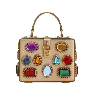 돌체앤가바나 주얼 장식 박스 토트 백